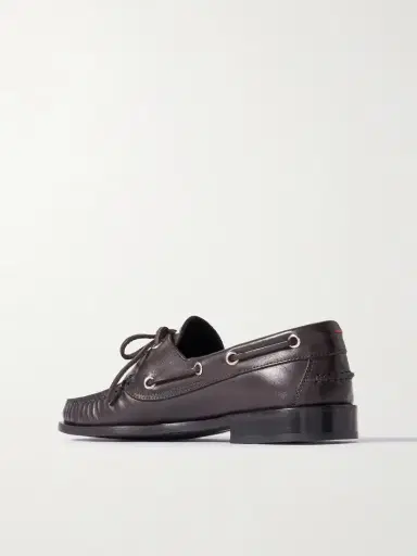 aeyde Harris Leather Boat Shoes | Thumbnail 3 aeyde Harris Leather Boat Shoes | Thumbnail 3