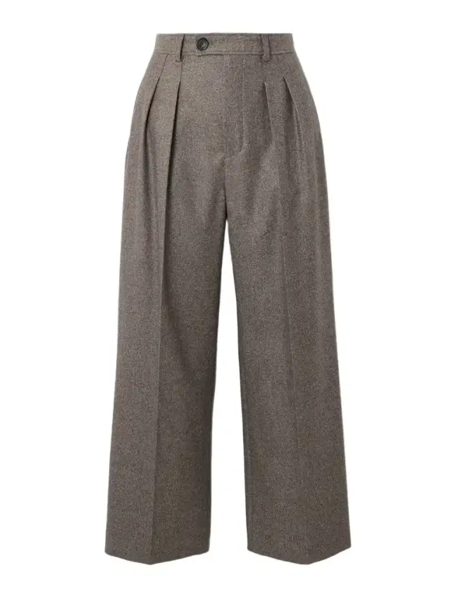 Loro Piana Yurik Pleated Wool And Cashmere-blend Flannel Straight-leg Pants