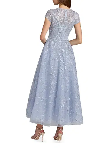 Mac Duggal Women's Embellished Jewel Neck A-Line Cocktail Dress - Powder Blue - Size 16 | Thumbnail 2 Mac Duggal Women's Embellished Jewel Neck A-Line Cocktail Dress - Powder Blue - Size 16 | Thumbnail 2