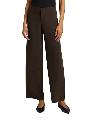 Reformation Women's Vida Low-Rise Wide-Leg Pants - Mole - Size 10 | Thumbnail 3
