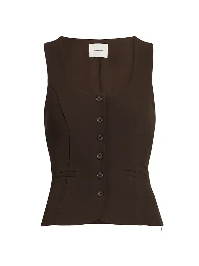 Women's Delanie Square Neck Sleeveless Top - Mole