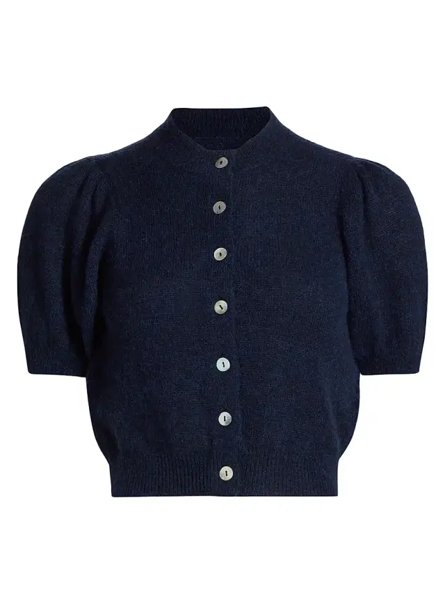 Women's Anisa Crop Cardigan - Navy