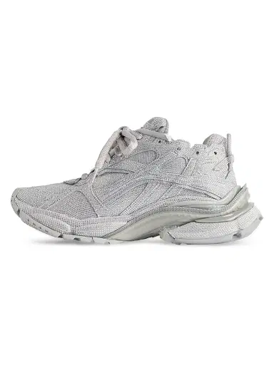 Balenciaga Women's Runner Sneakers with Rhinestones - White - Size 12 | Thumbnail 5