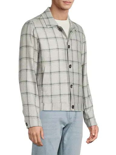 Isaia Men's Check Portofino Jacket | Thumbnail 4 Isaia Men's Check Portofino Jacket | Thumbnail 4