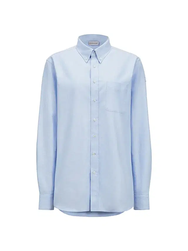 Women's Long Sleeve Shirt in Cotton - Light Blue