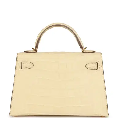 HERMÈS Hermes Kelly Sellier 20 Vanille Matte Alligator Gold Hardware | Thumbnail 4 HERMÈS Hermes Kelly Sellier 20 Vanille Matte Alligator Gold Hardware | Thumbnail 4