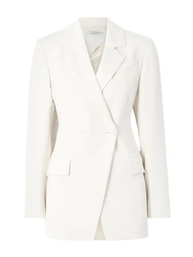 Double-breasted Asymmetric Jersey Blazer