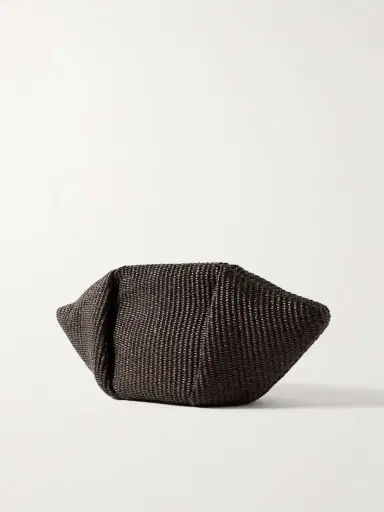 Brunello Cucinelli Pleated Raffia Clutch | Thumbnail 3 Brunello Cucinelli Pleated Raffia Clutch | Thumbnail 3
