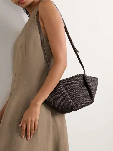 Brunello Cucinelli Pleated Raffia Clutch | Thumbnail 6 Brunello Cucinelli Pleated Raffia Clutch | Thumbnail 6