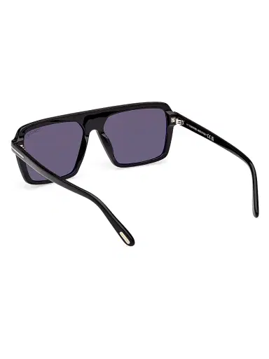 Tom Ford Men's Vincent 56MM Pilot Sunglasses - Black Black | Thumbnail 4 Tom Ford Men's Vincent 56MM Pilot Sunglasses - Black Black | Thumbnail 4