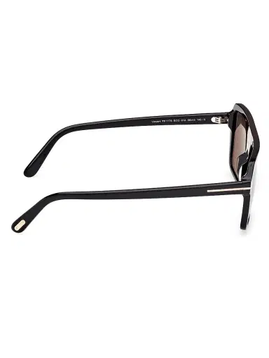 Tom Ford Men's Vincent 56MM Pilot Sunglasses - Black Black | Thumbnail 7 Tom Ford Men's Vincent 56MM Pilot Sunglasses - Black Black | Thumbnail 7