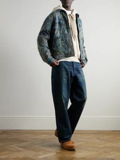 KAPITAL Boro Distressed Patchwork Denim Jacket - Men | Thumbnail 2