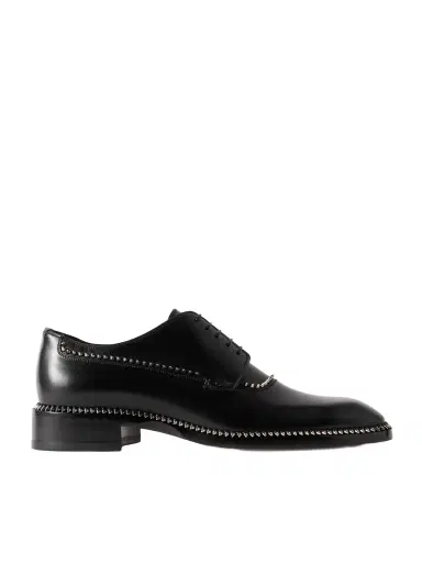Christian Louboutin Cocoriclou Studded Leather Derby Shoes - Men | Thumbnail 1 Christian Louboutin Cocoriclou Studded Leather Derby Shoes - Men | Thumbnail 1