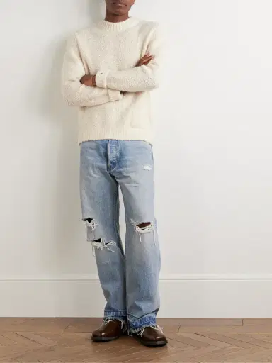 God’s True Cashmere Cloud Embellished Cashmere-Blend Bouclé Sweater - Men | Thumbnail 2 God’s True Cashmere Cloud Embellished Cashmere-Blend Bouclé Sweater - Men | Thumbnail 2