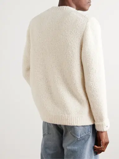 God’s True Cashmere Cloud Embellished Cashmere-Blend Bouclé Sweater - Men | Thumbnail 3 God’s True Cashmere Cloud Embellished Cashmere-Blend Bouclé Sweater - Men | Thumbnail 3