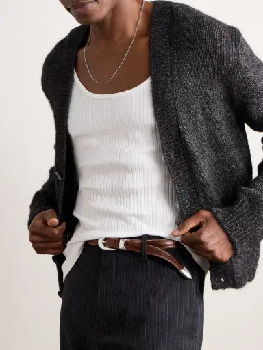 Our Legacy 2cm Full-Grain Leather Belt - Men | Thumbnail 3