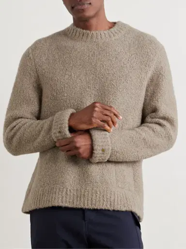 God’s True Cashmere Cloud Embellished Cashmere-Blend Bouclé Sweater - Men | Thumbnail 3