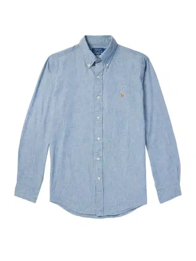 Polo Ralph Lauren Button-Down Collar Cotton-Chambray Shirt - Men | Thumbnail 1 Polo Ralph Lauren Button-Down Collar Cotton-Chambray Shirt - Men | Thumbnail 1