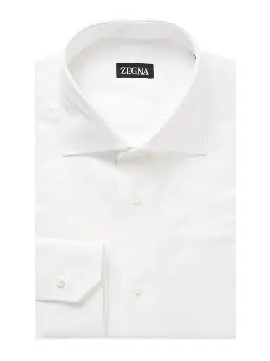 Zegna Cutaway-Collar Cotton-Twill Shirt - Men | Thumbnail 1