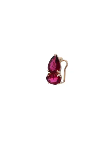 Wish Fine Jewelry 3.02ct Rubellite 18K Gold Two Stones Earcuff | Thumbnail 1