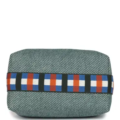 HERMÈS Hermes Bride-A-Brac Au Carre Case PM Vert Foret H Natte Canvas and Wool Palladium Hardware | Thumbnail 6 HERMÈS Hermes Bride-A-Brac Au Carre Case PM Vert Foret H Natte Canvas and Wool Palladium Hardware | Thumbnail 6