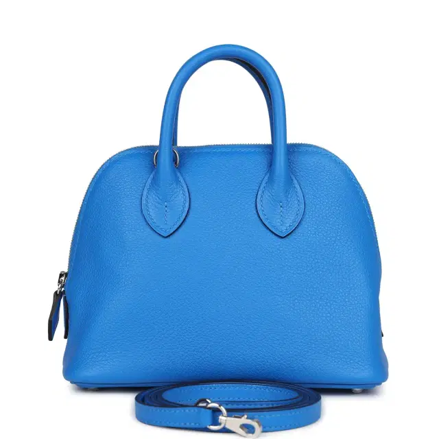 hermes Hermes Mini 1923 Bolide Bleu France Evercolor Palladium Hardware