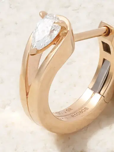 Repossi Serti Inversé 18-karat Rose Gold Diamond Single Earring | Thumbnail 3 Repossi Serti Inversé 18-karat Rose Gold Diamond Single Earring | Thumbnail 3