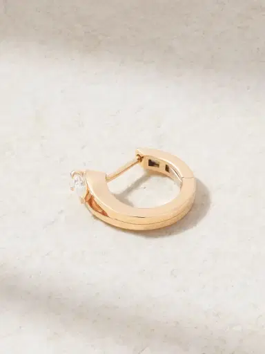 Repossi Serti Inversé 18-karat Rose Gold Diamond Single Earring | Thumbnail 1 Repossi Serti Inversé 18-karat Rose Gold Diamond Single Earring | Thumbnail 1