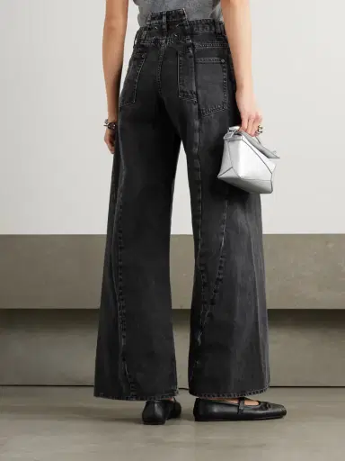 Maison Margiela Paneled High-rise Wide-leg Jeans | Thumbnail 4 Maison Margiela Paneled High-rise Wide-leg Jeans | Thumbnail 4