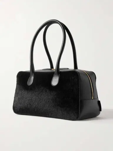 Loulou de Saison Leather And Calf Hair Tote | Thumbnail 3 Loulou de Saison Leather And Calf Hair Tote | Thumbnail 3