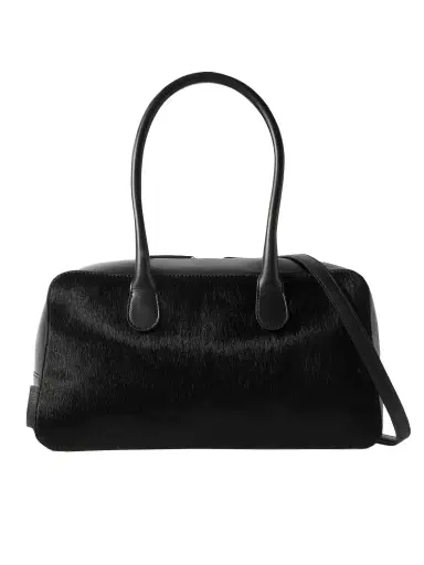 Loulou de Saison Leather And Calf Hair Tote | Thumbnail 1 Loulou de Saison Leather And Calf Hair Tote | Thumbnail 1