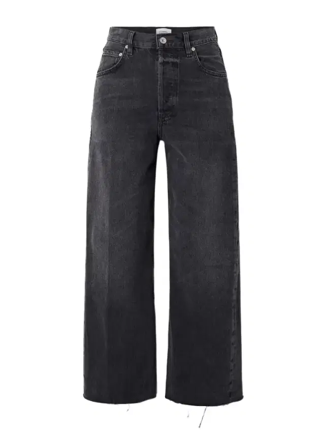 Ayla Cropped Frayed High-rise Wide-leg Jeans