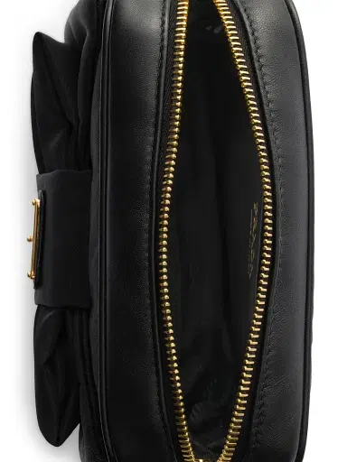 Prada Women's Re-Nylon and Nappa Leather Mini Shoulder Bag - Black | Thumbnail 4