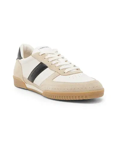 Tom Ford Men's Terence Striped Leather Low-Top Sneakers | Thumbnail 2
