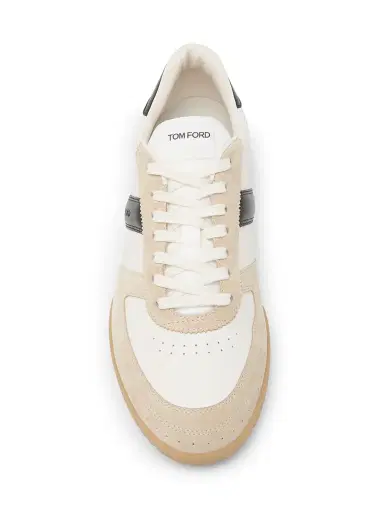 Tom Ford Men's Terence Striped Leather Low-Top Sneakers | Thumbnail 4