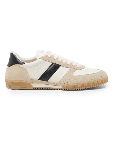 Tom Ford Men's Terence Striped Leather Low-Top Sneakers | Thumbnail 1