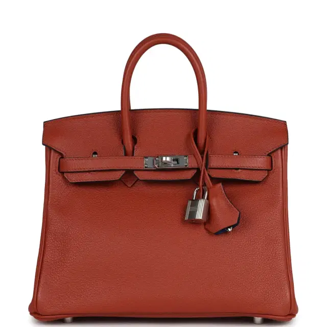 HERMÈS Hermes Birkin 25 Cuirve Verso Taurillon Novillo Palladium Hardware