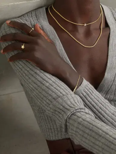 Jennifer Meyer 18-karat Gold Diamond Necklace | Thumbnail 2 Jennifer Meyer 18-karat Gold Diamond Necklace | Thumbnail 2