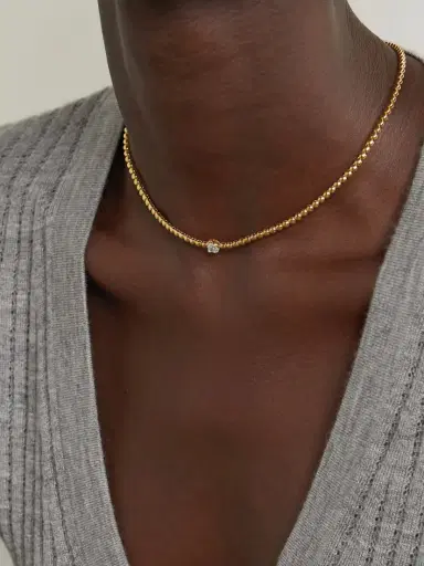 Jennifer Meyer 18-karat Gold Diamond Necklace | Thumbnail 5 Jennifer Meyer 18-karat Gold Diamond Necklace | Thumbnail 5