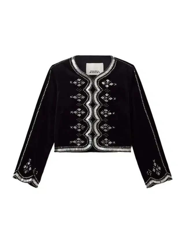 Hady Embellished Cotton-velvet Jacket