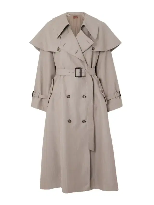 Billie Double-breasted Belted Wool Trench Coat