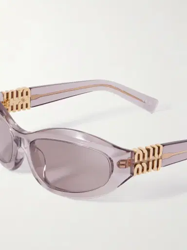 Miu Miu Eyewear Glimpse D-frame Acetate Sunglasses | Thumbnail 4 Miu Miu Eyewear Glimpse D-frame Acetate Sunglasses | Thumbnail 4