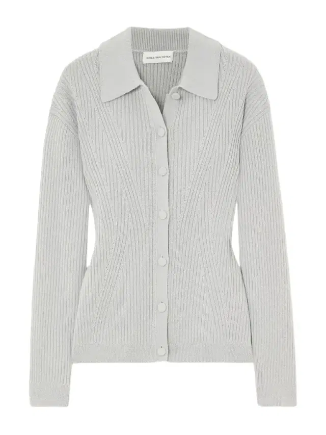Ribbed-knit Wool-blend Cardigan