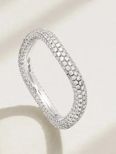 David Morris 18-karat White Gold Diamond Eternity Ring | Thumbnail 3 David Morris 18-karat White Gold Diamond Eternity Ring | Thumbnail 3