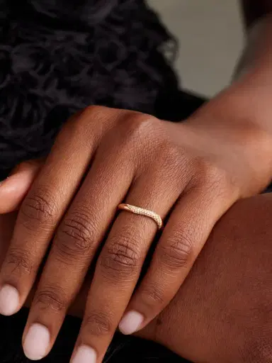 David Morris Wave 18-karat Rose Gold Diamond Ring | Thumbnail 2 David Morris Wave 18-karat Rose Gold Diamond Ring | Thumbnail 2