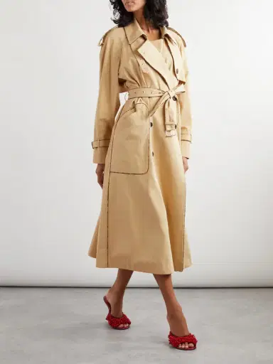 Dries Van Noten Double-breasted Cotton Trench Coat | Thumbnail 2