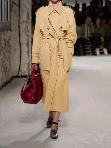 Dries Van Noten Double-breasted Cotton Trench Coat | Thumbnail 4