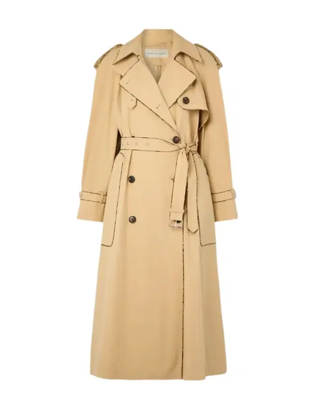 Double-breasted Cotton Trench Coat
