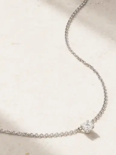 David Morris 18-karat White Gold Diamond Necklace | Thumbnail 1 David Morris 18-karat White Gold Diamond Necklace | Thumbnail 1