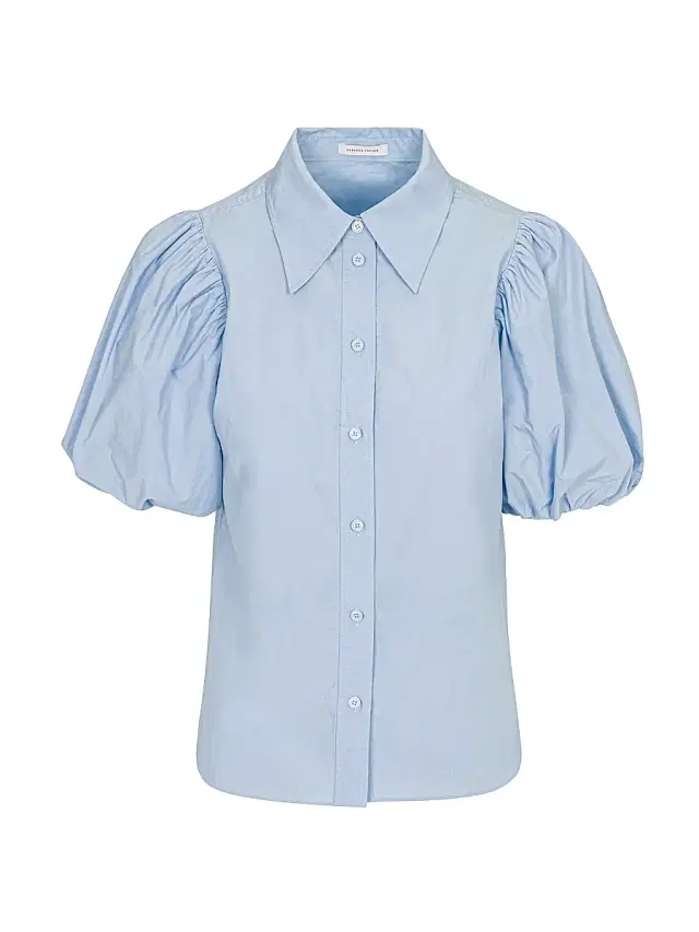 Rebecca Taylor Women's Cotton Poplin Puff-Sleeve Button-Front Shirt - Milk